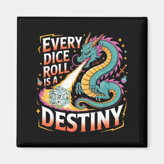 Role Playing Gamer Rpg Master D20 Tabletop Funny R Magnet (Vorne)