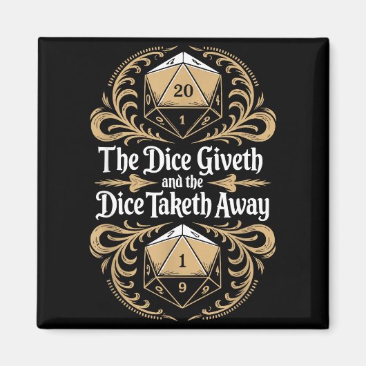 Role Playing Gamer Rpg Master D20 Tabletop Funny R Magnet (Vorne)