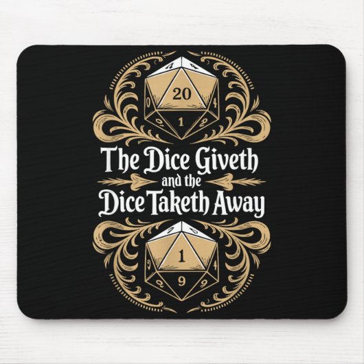 Role Playing Gamer Rpg Master D20 Tabletop Funny R Mousepad (Vorne)