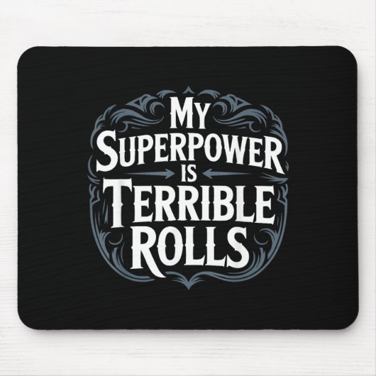Role Playing Gamer Rpg Master D20 Tabletop Funny R Mousepad (Vorne)