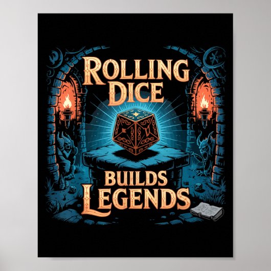 Role Playing Gamer Rpg Master D20 Tabletop Funny R Poster (Vorne)