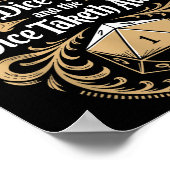 Role Playing Gamer Rpg Master D20 Tabletop Funny R Poster (Ecke)