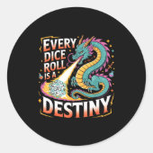 Role Playing Gamer Rpg Master D20 Tabletop Funny R Runder Aufkleber (Vorderseite)