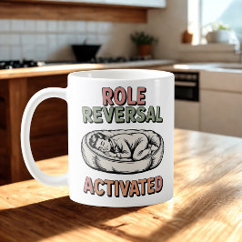 Role Reversal Activated | Human-Pet Humor Design Kaffeetasse