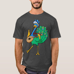 Roleplay Charakter Bard Minstrel Peacock T-Shirt