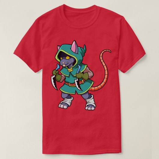 Roleplay Charakterdieb Rogue Rat T-Shirt (Design vorne)