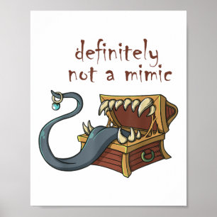 Roleplay Rpg Mimic Meme Joke Verlobung Bride G Poster