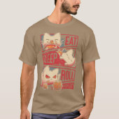 Roleplayer Routine Kitten Dice Roll T-Shirt (Vorderseite)