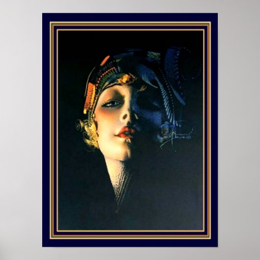 Rolf Armstrong Art Deco Print 12 x 16 Poster (Vorne)