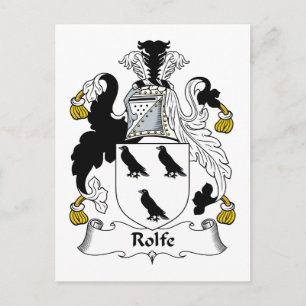 Rolfe Familienwappen Postkarte