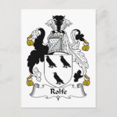 Rolfe Familienwappen Postkarte (Vorderseite)