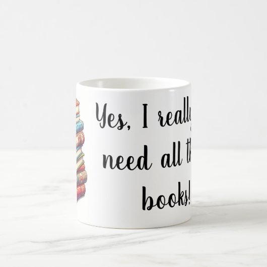 Rolig mugg till bokälskare kaffeetasse (Mittel)