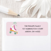 Roll Address Label - Magenta (Insitu)