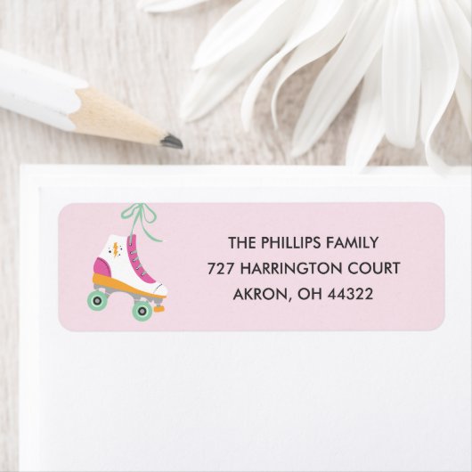 Roll Address Label - Magenta (Insitu)