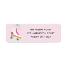 Roll Address Label - Magenta