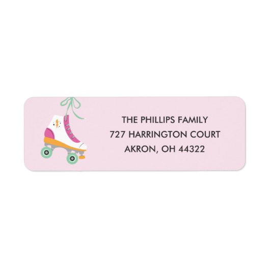 Roll Address Label - Magenta (Vorne)