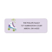 Roll Address Label - Violet (Vorne)