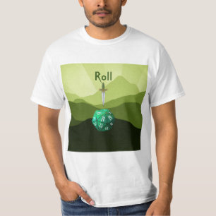 Roll, D20 Dagger T-Shirt