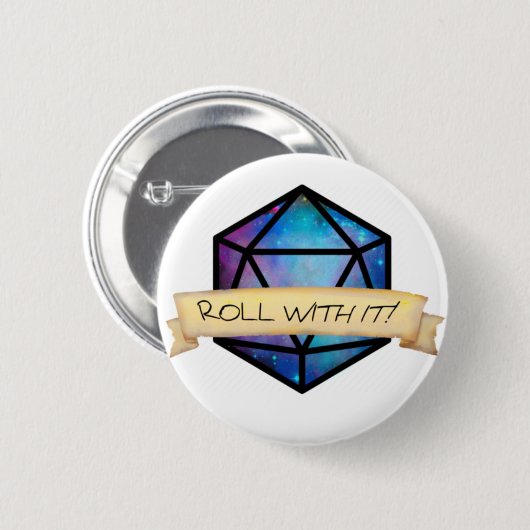 Roll damit, D20 Button (Vorne & Hinten)