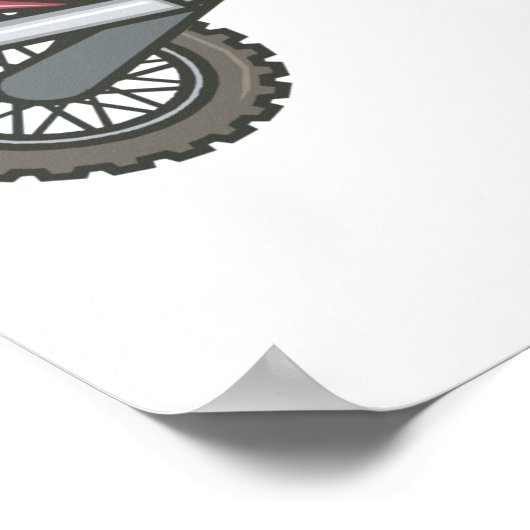 Roll (Dirt Bike) Poster (Ecke)