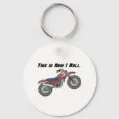 Roll (Dirt Bike) Schlüsselanhänger (Vorderseite)