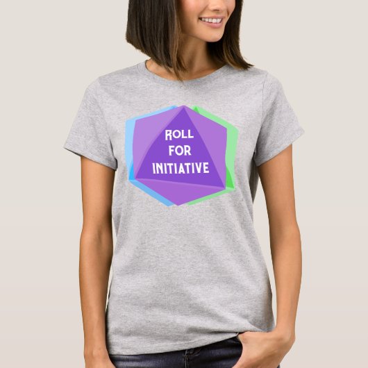 Roll for Initiative Dice T-Shirt (Vorderseite)