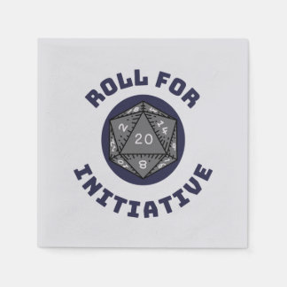 Roll for Initiative Party Napkins Serviette