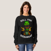Roll For Shenanigans Rottweiler Dog D20 Rpg St Pat Sweatshirt (Vorne ganz)