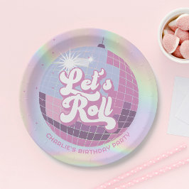 Roll Fun Retro Roller Skaten Girls Geburtstag Pappteller