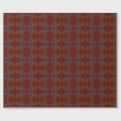 Roll Gift Wrap Paper Holly Sketch Geschenkpapier (Flach)