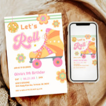 Roll Girl Roller Skaten Geburtstagsparty