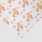 Roll Girl Roller Skaten Geburtstagsparty Seidenpapier (Detail)