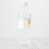 Roll Girl Roller Skaten Geburtstagsparty Wasserflaschenetikett (Rückseite)