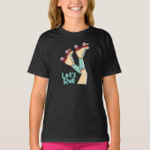 Roll Girls lass | Fun Retro Roller Skate Girl T-Shirt (Vorderseite)