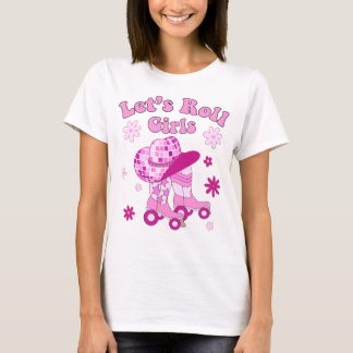Roll Girls Rolling Skate Western Cowgirl Co T-Shirt