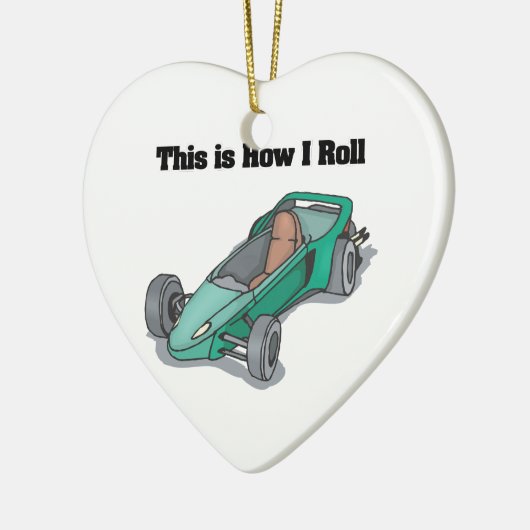 Roll (Go Cart) Keramikornament (Links)