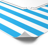 Roll hoch! Roll hoch! Circus Birthday Poster in Bl (Ecke)