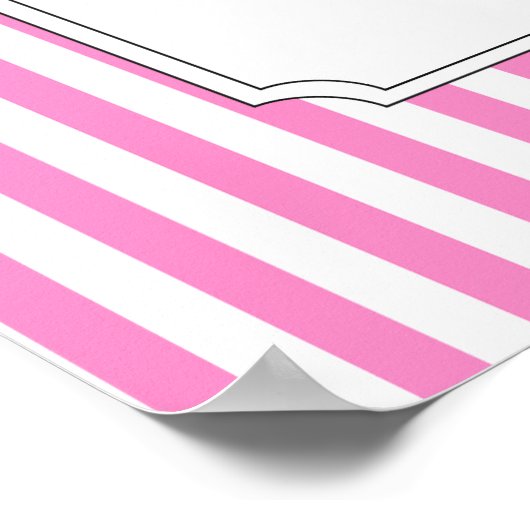 Roll hoch! Roll hoch! Circus Birthday Poster in Pi (Ecke)