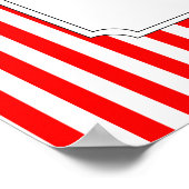 Roll hoch! Roll hoch! Circus Birthday Poster in Ro (Ecke)