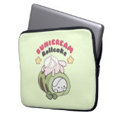 Roll in Sweetness Bunicream Rollcake Delight Laptopschutzhülle (Vorderseite Links)