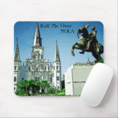 Roll Me Over NOLA, Jackson Square Mousepad (Mit Mouse)