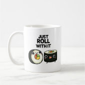Roll mit dem lustigen Sushi Roll Pub Kaffeetasse (Links)