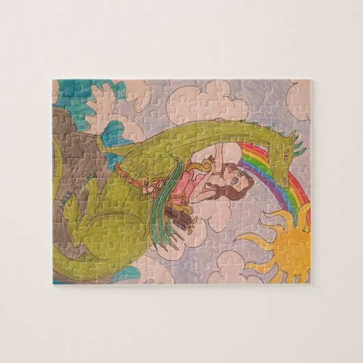 Roll mit Drachen Puzzle (Horizontal)