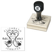 Roll mit LGBTQ Toilettenpapier Save the Date Gummistempel (Stempel)