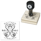 Roll mit LGBTQ Toilettenpapier Save the Date Gummistempel (Stempel)