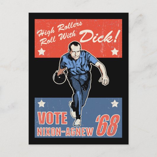 Roll mit Nixon Postkarte (Vorderseite)