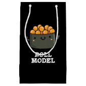 Roll Model Funny Food Sushi Roll Pun Kleine Geschenktüte (Vorderseite)