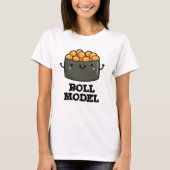 Roll Model Funny Food Sushi Roll Pun T-Shirt (Vorderseite)