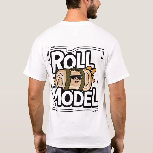 Roll Model Men's Basic T - Shirt 👕 ✅ (Rückseite)