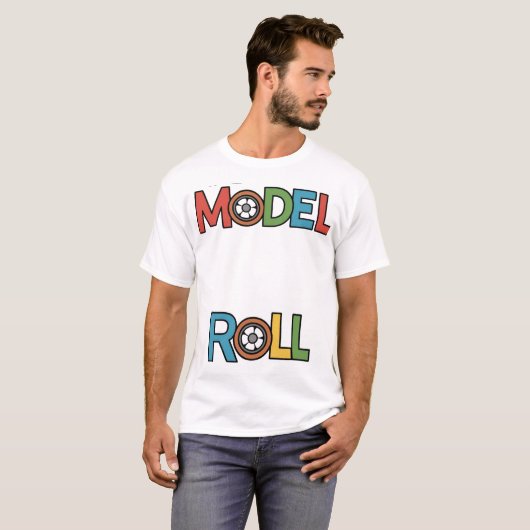 Roll Model Men's Basic T - Shirt 👕 ✅ (Vorne ganz)